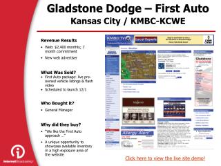 Gladstone Dodge – First Auto Kansas City / KMBC-KCWE