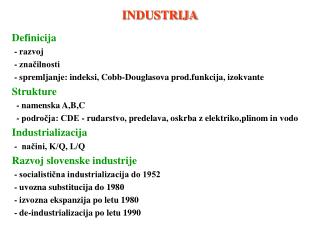 INDUSTRIJA