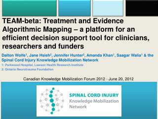 Canadian Knowledge Mobilization Forum 2012 - June 20, 2012