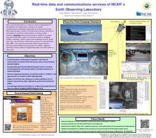 Real-time data and communications services of NCAR ’ s Earth Observing Laboratory