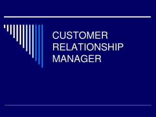 CUSTOMER RELATIONSHIP MANAGER