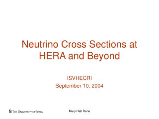 Neutrino Cross Sections at HERA and Beyond