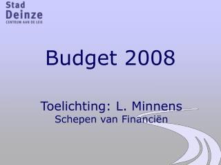 Budget 2008