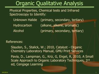 Organic Qualitative Analysis