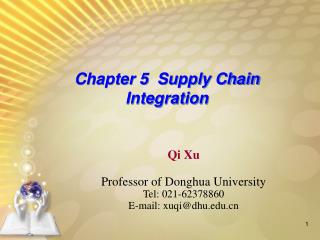 Chapter 5 Supply Chain Integration