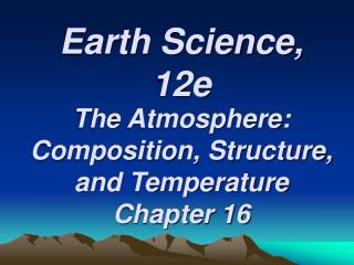 Earth Science, 12e