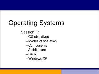 Operating Systems