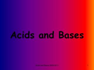 Acids and Bases