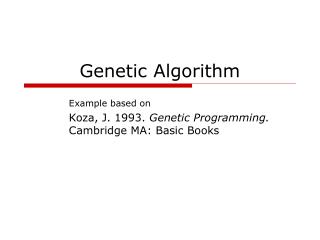 Genetic Algorithm