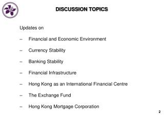 DISCUSSION TOPICS