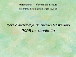 2005 m. ataskaita