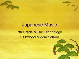 Japanese Music