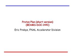 Proton Plan (short version) (BEAMS-DOC-1441)