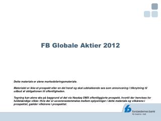 FB Globale Aktier 2012