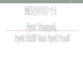 MINGGU 11
