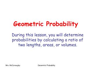 Geometric Probability