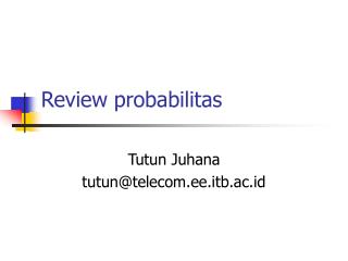 Review probabilitas