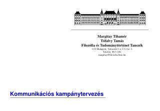 Kommunikációs kampánytervezés