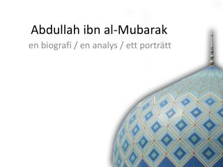 Abdullah ibn al-Mubarak