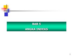 BAB 5 ANGKA INDEKS