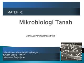 Mikrobiologi Tanah