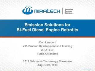Emission Solutions for Bi-Fuel Diesel Engine Retrofits