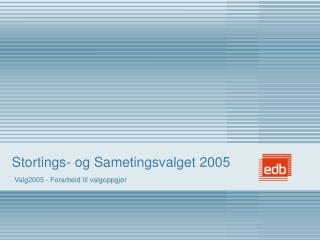 Stortings- og Sametingsvalget 2005