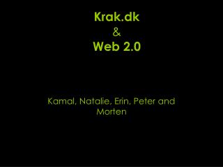 Krak.dk &amp; Web 2.0