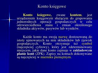 Konto księgowe