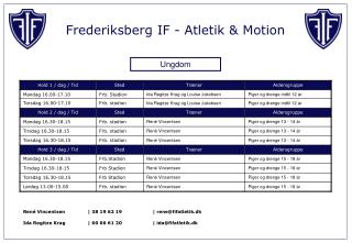 Frederiksberg IF - Atletik &amp; Motion