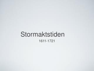 Stormaktstiden