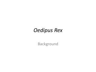 Oedipus Rex