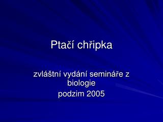 Ptačí chřipka