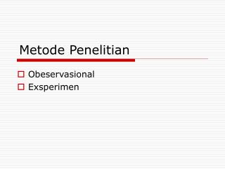 Metode Penelitian