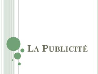 La Publicité