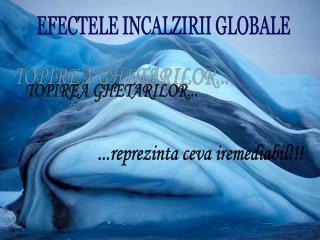 EFECTELE INCALZIRII GLOBALE