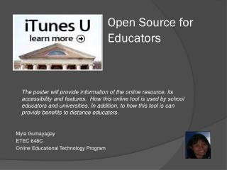 Open Source for Educators