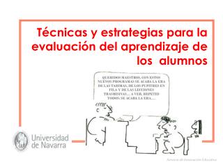 Técnicas y estrategias para la evaluación del aprendizaje de los  alumnos