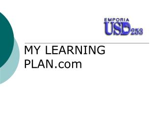 MY LEARNING PLAN
