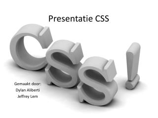 Presentatie CSS