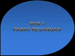 BAB 4 PASAR KEUANGAN