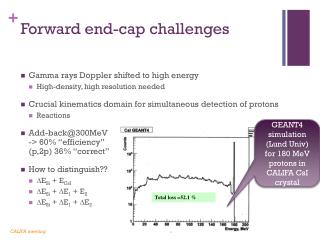 Forward end-cap challenges