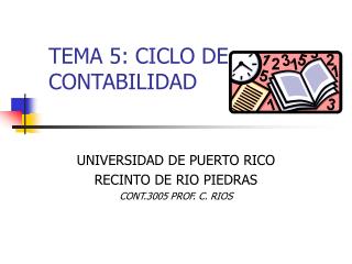 TEMA 5: CICLO DE CONTABILIDAD