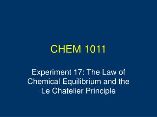 CHEM 1011