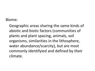 Biome: