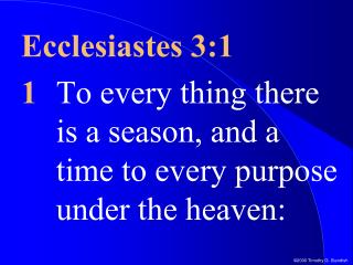 Ecclesiastes 3:1