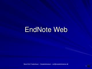 EndNote Web