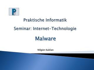 Praktische Informatik Seminar: Internet-Technologie