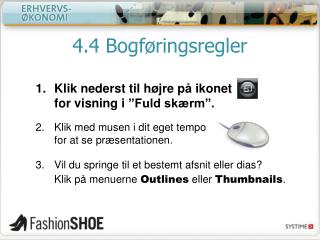 4.4 Bogføringsregler