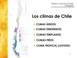 Los climas de Chile